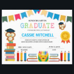 Kindergarten Graduation Diploma Certificate<br><div class="desc">Kindergarten Graduation Diploma Certificate</div>