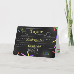 Kindergarten Graduation Folded Greeting Card