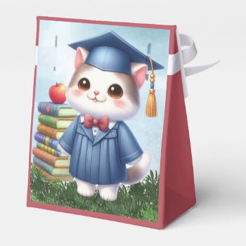 Kindergarten Graduation Girl Cat Congratulations Favor Boxes by sandrarosecreations at Zazzle