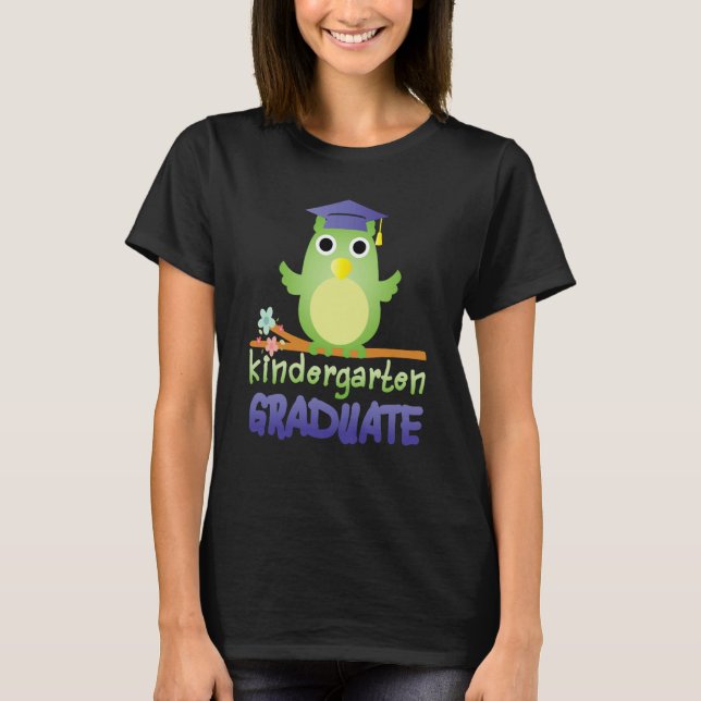 Kindergarten Graduation  Graduate Owl Shirt (Front)