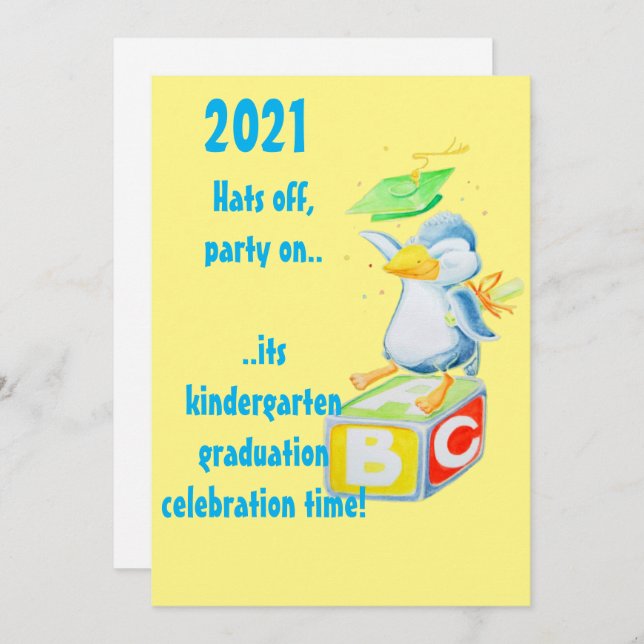 Kindergarten graduation Greeting Card (Front/Back)