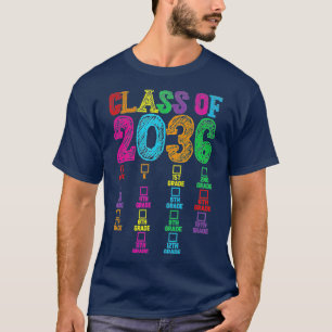 Kindergarten Graduation Handprint Class of 2036 Gr T-Shirt