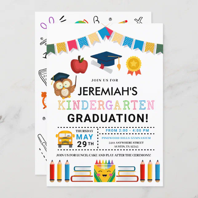 Kindergarten Graduation Invitation | Zazzle