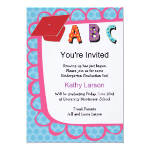 pre school graduation invitations zazzle