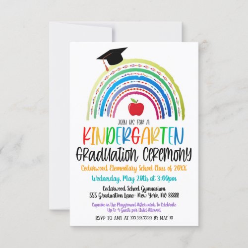 Kindergarten Graduation Invitation