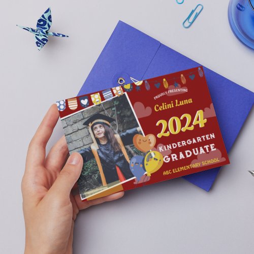 Kindergarten Graduation Invitation with Photo