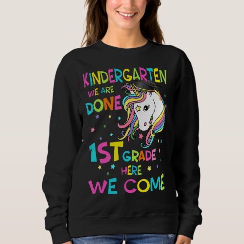 Kindergarten Graduation Magical Unicorn Boys Girls Sweatshirt