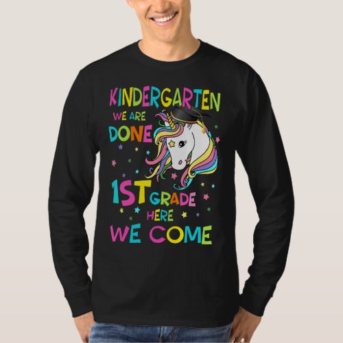 Kindergarten Graduation Magical Unicorn Boys Girls T_Shirt