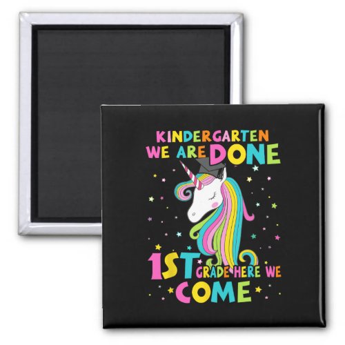 Kindergarten Graduation Magical Unicorn Gift  Magnet