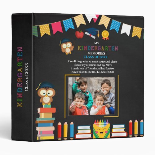 Kindergarten Graduation Photo Album Binder