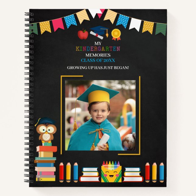Kindergarten Graduation Photo Notebook (Front)