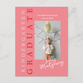 Kindergarten Graduation Postcard 5 Photos