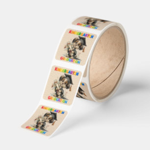 Kindergarten Graduation Puppy Envelope Seal