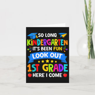 Kindergarten Graduation Shirt 2025 Kids Boys Girls Card