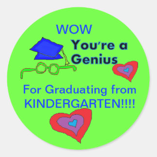 Kindergarten Graduation Stickers | Zazzle