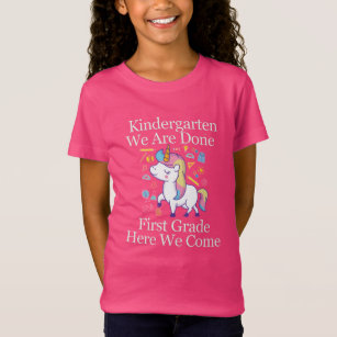 Kindergarten Graduation to First Grade Unicorn T-Shirt