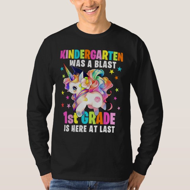 Kindergarten Graduation Unicorn Kindergarten Gradu T-Shirt (Front)