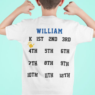 Kindergarten #3 Kids Shirts, Youth X-Small-Medium, Boys, K, First Day of  School Or Everyday Wear