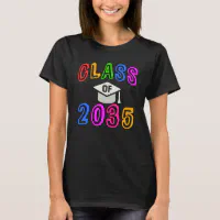 Kindergarten Graduation Year Class Of 2035 Grow Up T-Shirt