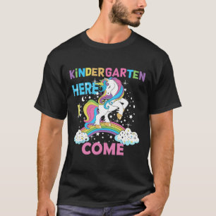Kindergarten Here I Come School Kindergarten Girl  T-Shirt