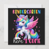 Kindergarten Here I Come Unicorn Back to School (Back)
