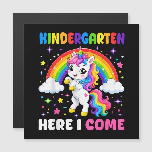 Kindergarten Here I Come Unicorn Back to School (Front/Back)