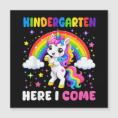 Kindergarten Here I Come Unicorn Back to School (Front)