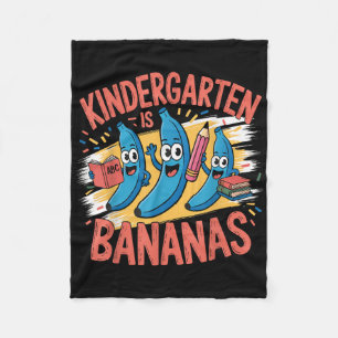 Kindergarten Is Bananas Teacher Back To School Boy Fleece Blanket