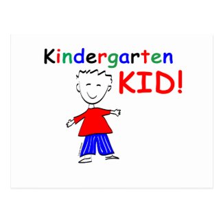 Kindergarten Kid Boys Postcard