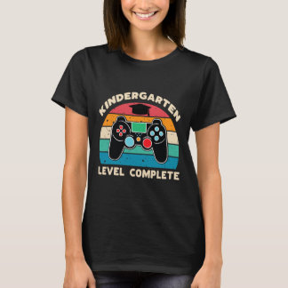 Kindergarten Level Complete Gamer Boy Kinder Gradu T-Shirt