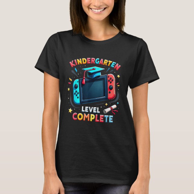 Kindergarten Level Complete Graduation Cl 2025 Gam T-Shirt (Front)
