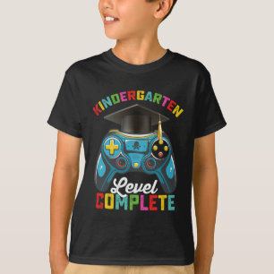 Kindergarten Level Complete Graduation Gaming T-Shirt