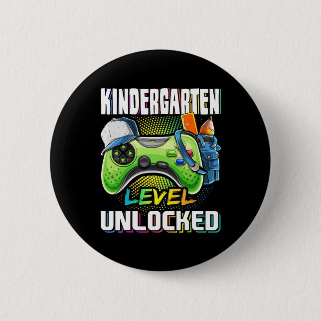 Kindergarten Level Unlocked Video Game Ck To Schoo Button (Front)