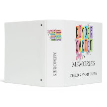 Kindergarten Memories Custom Child's Name Binder