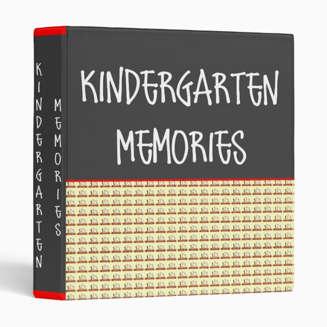 Kindergarten Memories Photo Binder Template (Front/Spine)