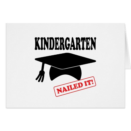 Kindergarten Nailed It Cards (Front Horizontal)