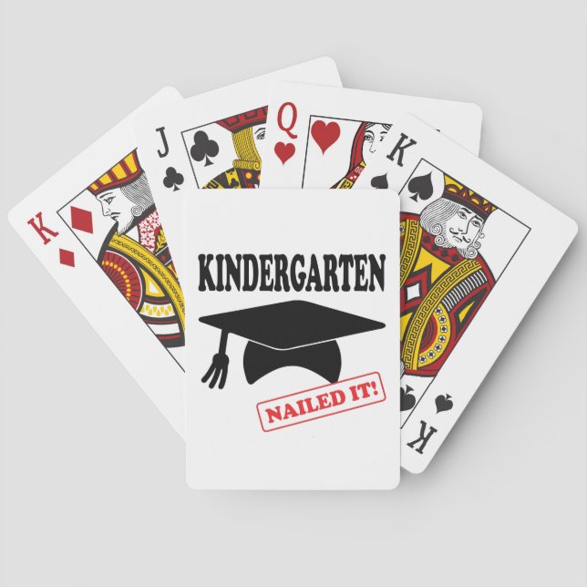 Kindergarten Nailed It Poker Cards (Back)
