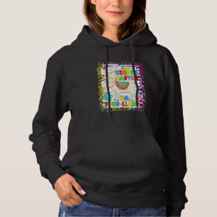 Kindergarten No Prob-Llama Teacher Kids First Day Hoodie