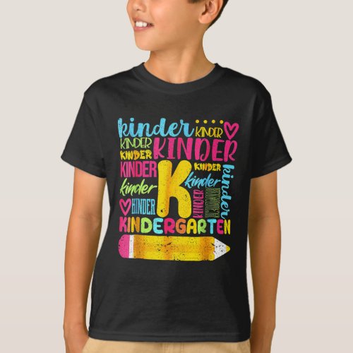 Kindergarten Pencil Funny Back To School T_Shirt