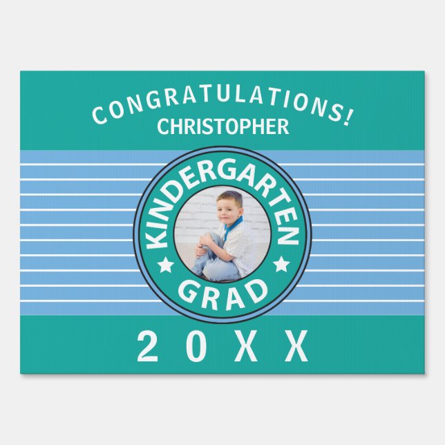 Kindergarten Photo Graduation Sign (Back)