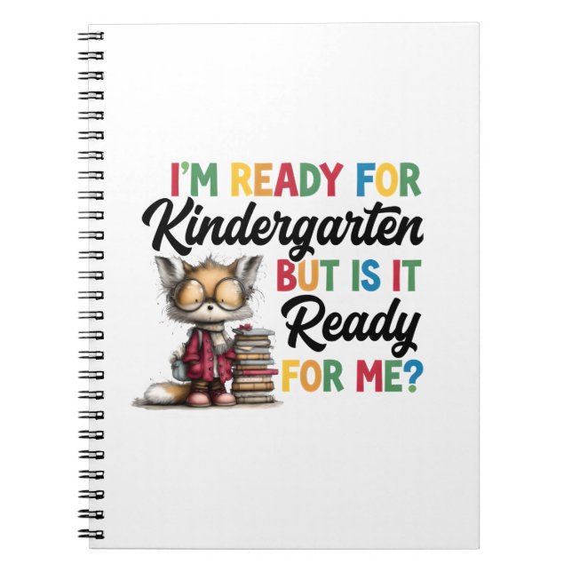 Kindergarten Prep Cute Class Scholar Notebook (Front)