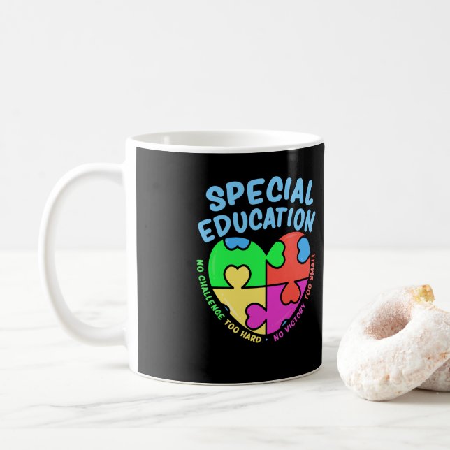 Kindergarten Preschool  Teacher Special Education Coffee Mug (With Donut)