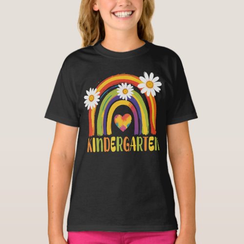 Kindergarten Rainbow Back to School Teachers T_Shirt