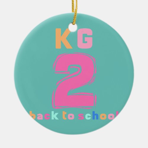 Kindergarten Rainbow Girls Boys Teacher Cute kg2 Ceramic Ornament