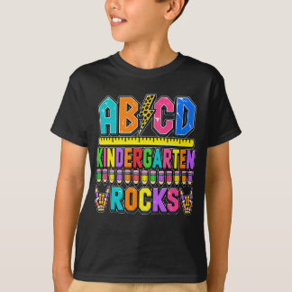 Kindergarten Rocks ABC Pencil School Back to Schoo T-Shirt