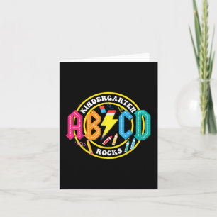 Kindergarten Rocks - Abcd Back To School Teachers Card