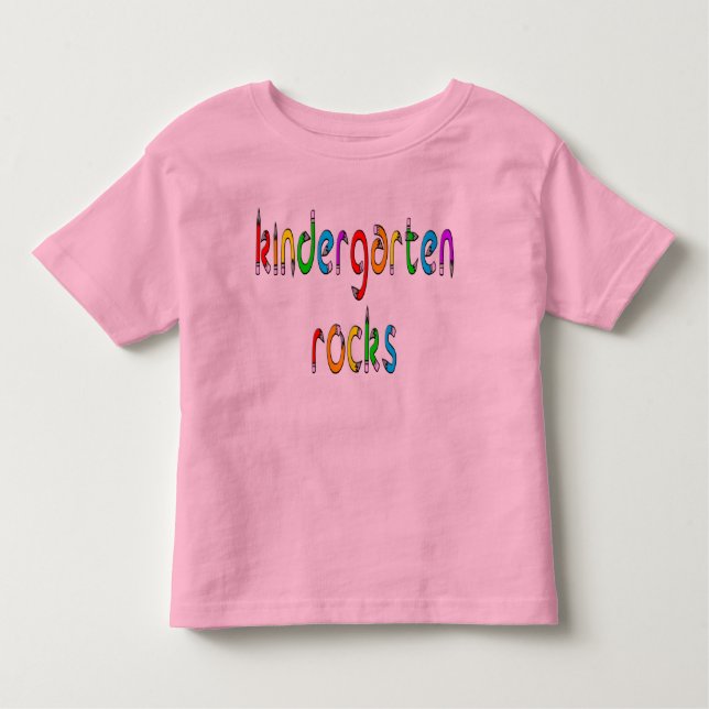 Kindergarten Rocks - Pencil Kids T-Shirt (Front)
