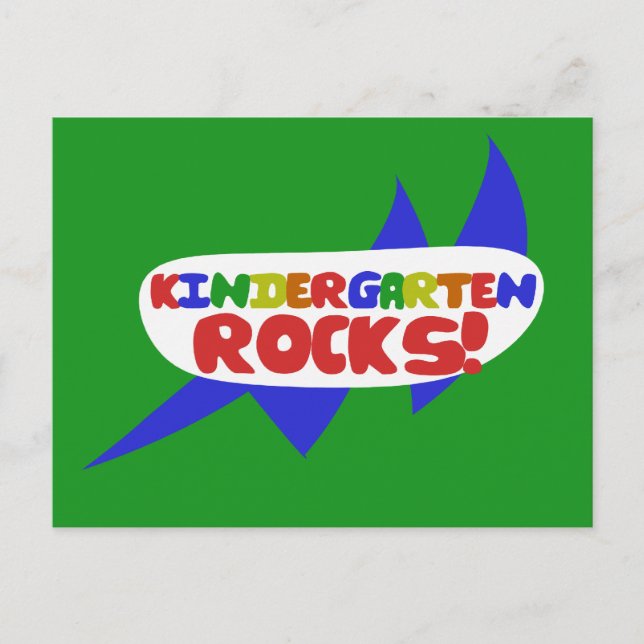 Kindergarten ROCKS Postcard (Front)