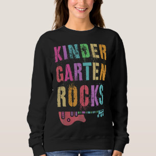 Kindergarten Rocks Student Teacher Crew Rockstar K Sweatshirt