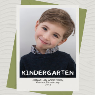Kindergarten School Year Keepsake Photo Card